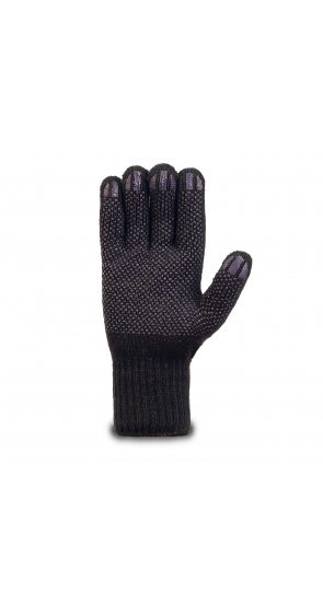 Перчатки трикотажные черные с ПВХ (точка, волна, протектор) Перчатки трикотажные черные с ПВХ (точка, волна, протектор)